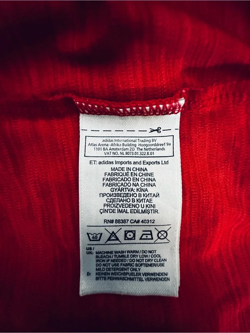 Adidas Heather Red Active Training Tank Top Men's Size Large Center Logo
